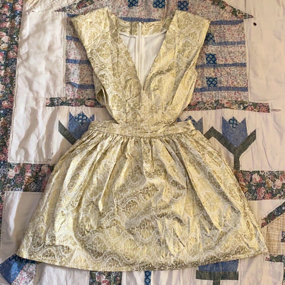 Mustard seed mini dress with cut outs